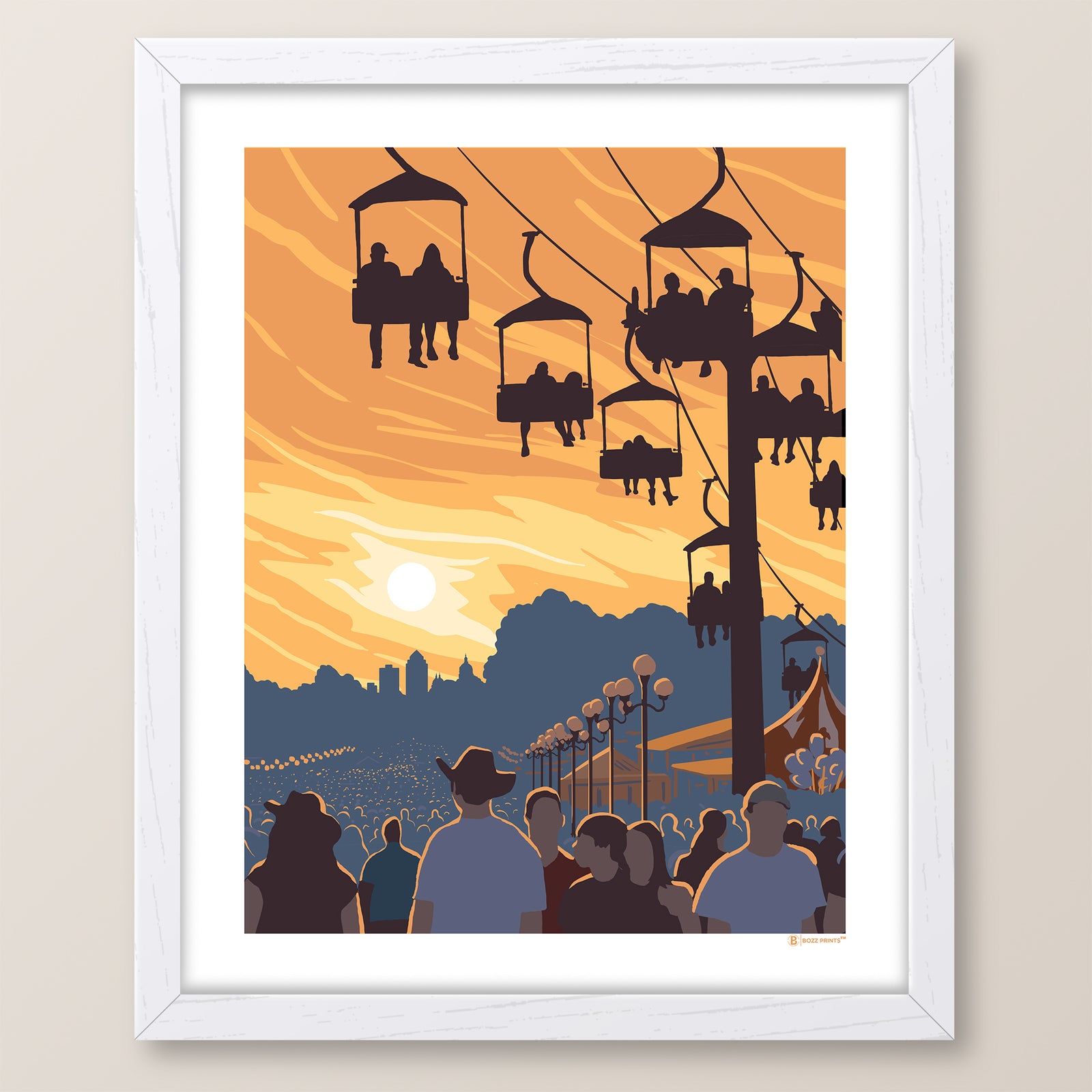Iowa State Fair Sunset Art Print
