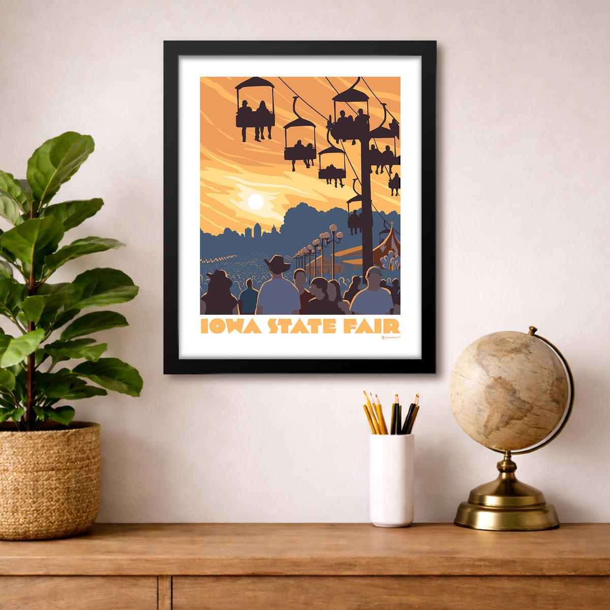 Iowa State Fair Sunset Art Print