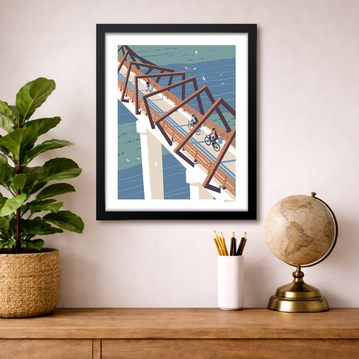 High Trestle Trail Bridge Art Print