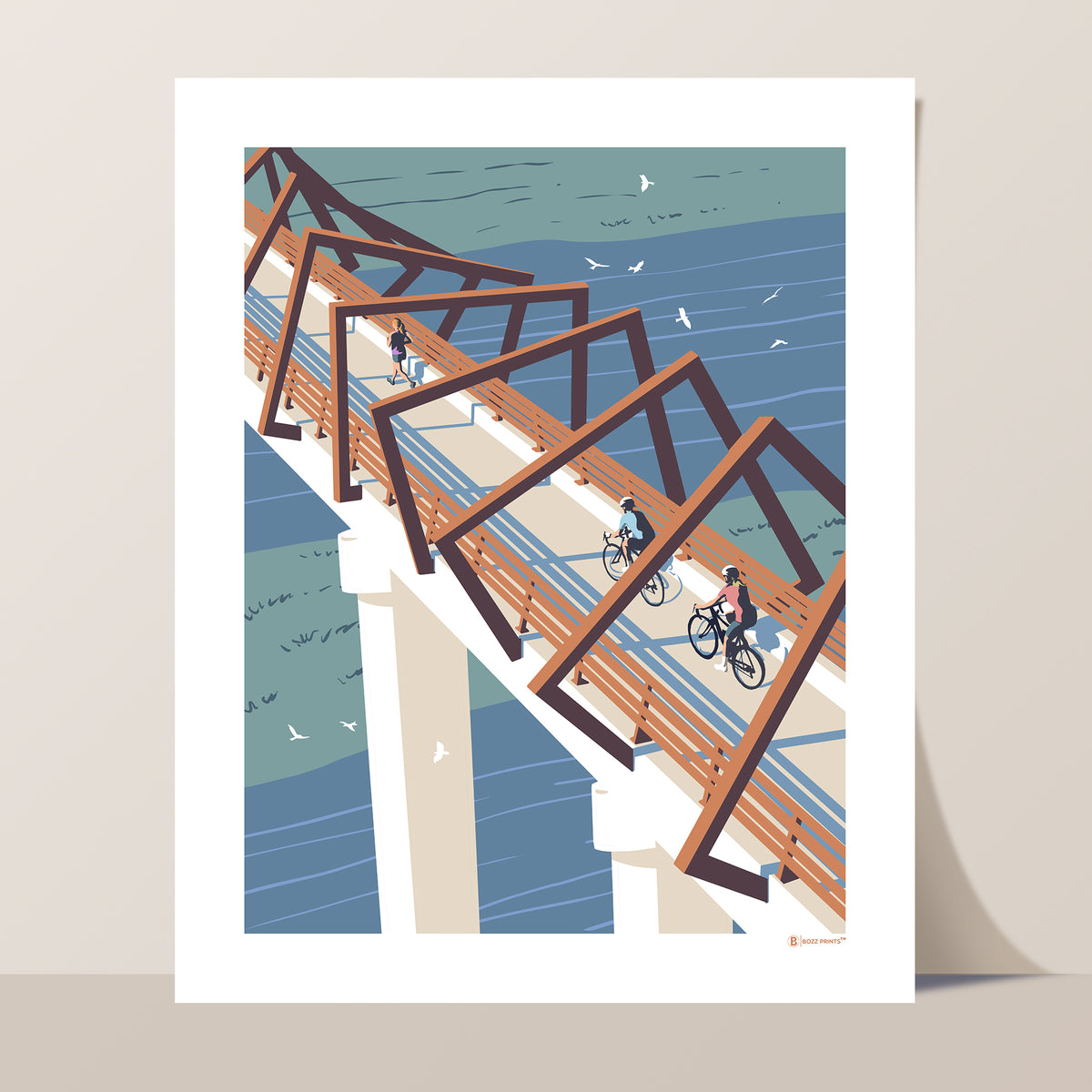 High Trestle Trail Bridge Art Print