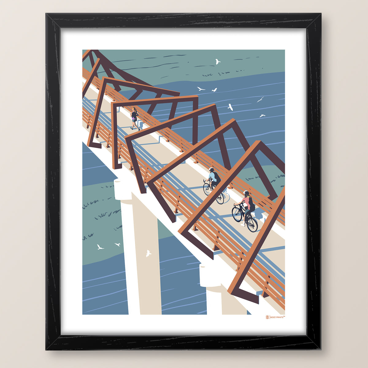 High Trestle Trail Bridge Art Print