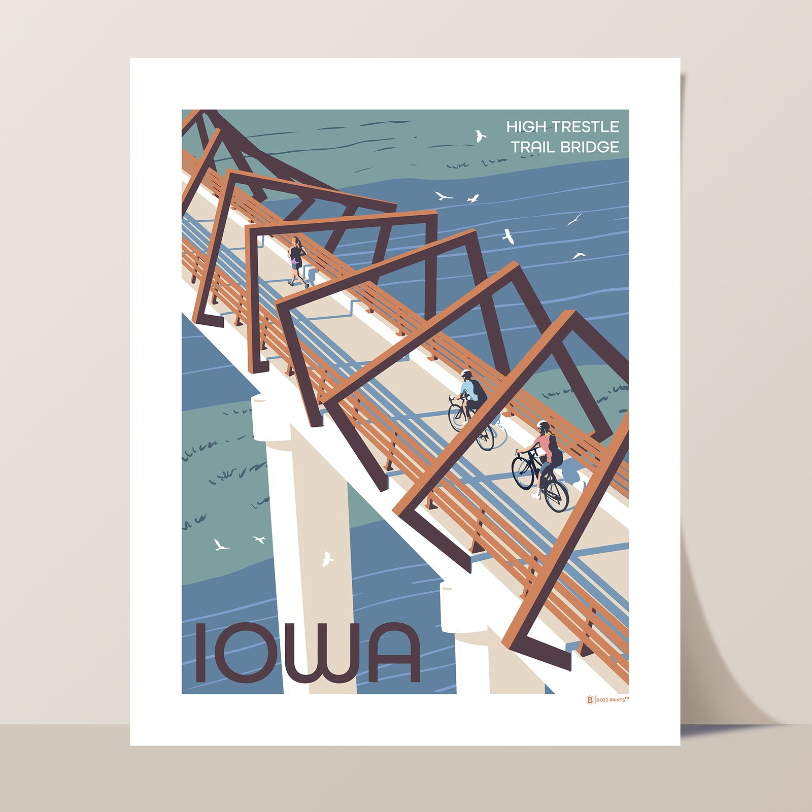 High Trestle Trail Bridge Art Print