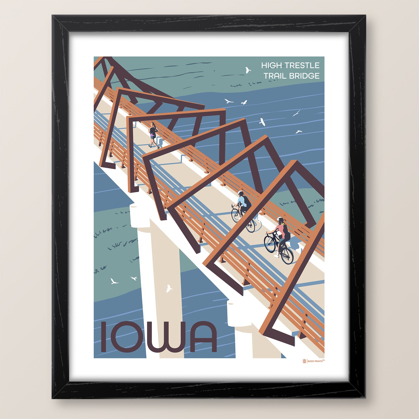 High Trestle Trail Bridge Art Print