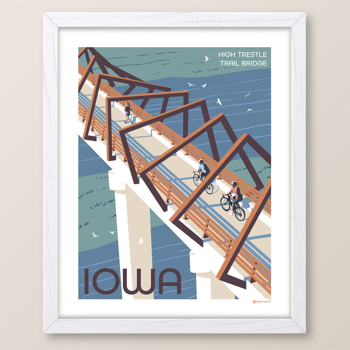 High Trestle Trail Bridge Art Print