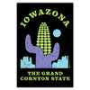 Iowazona Black Postcard