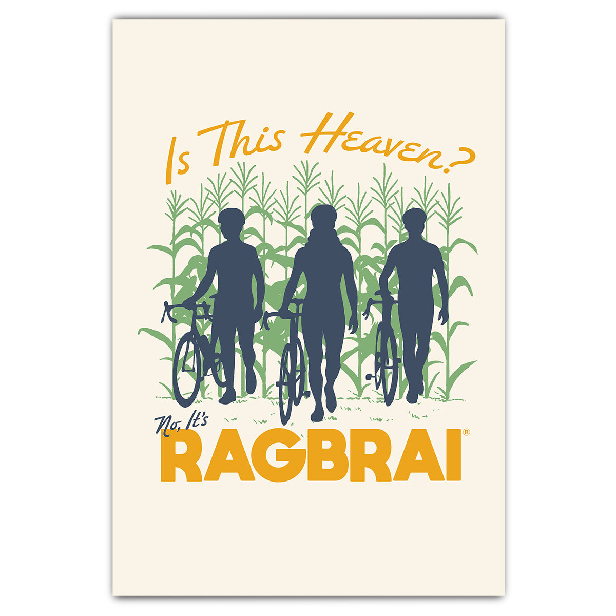 Is This Heaven? No, It's RAGBRAI Postcard