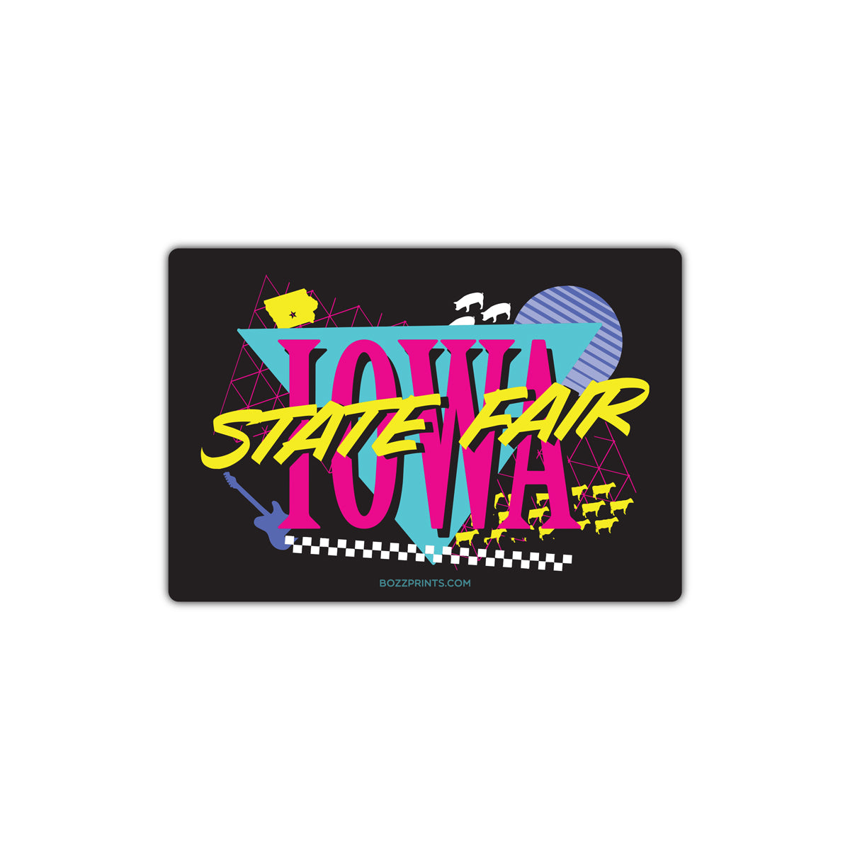 Iowa State Fair 90s Retro Sticker