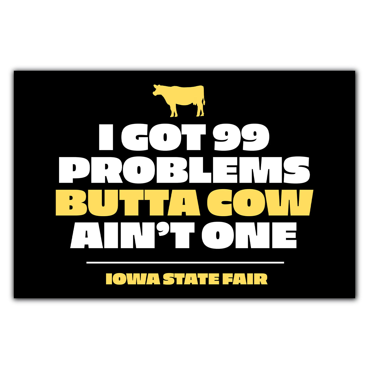 Iowa State Fair 99 Problems Postcard
