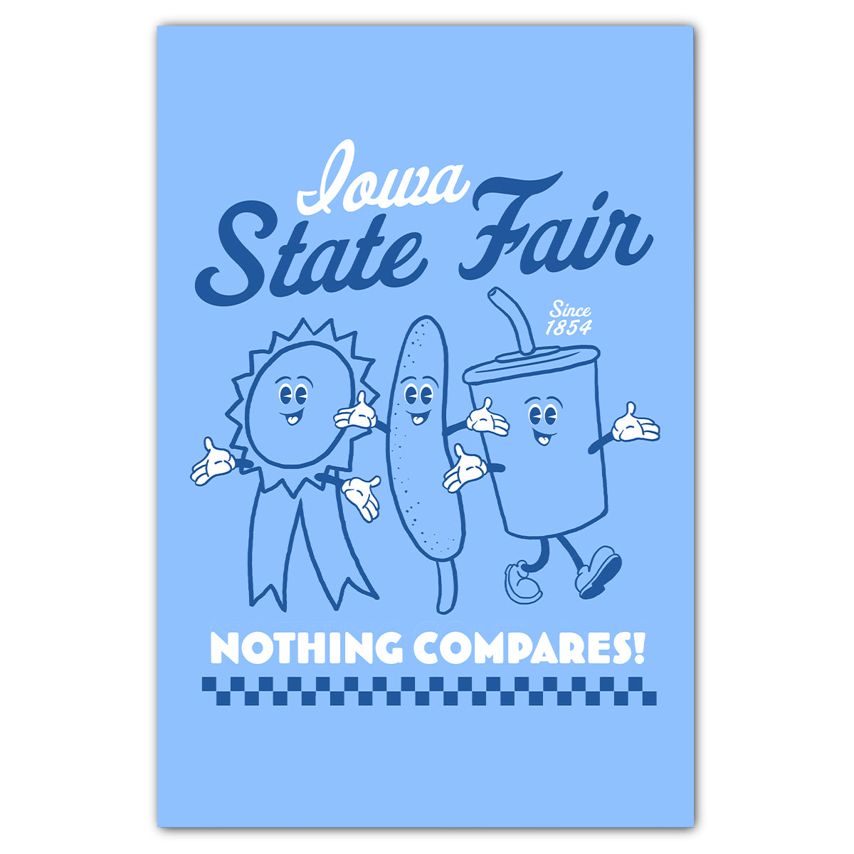 Iowa State Fair Food Trio Postcard
