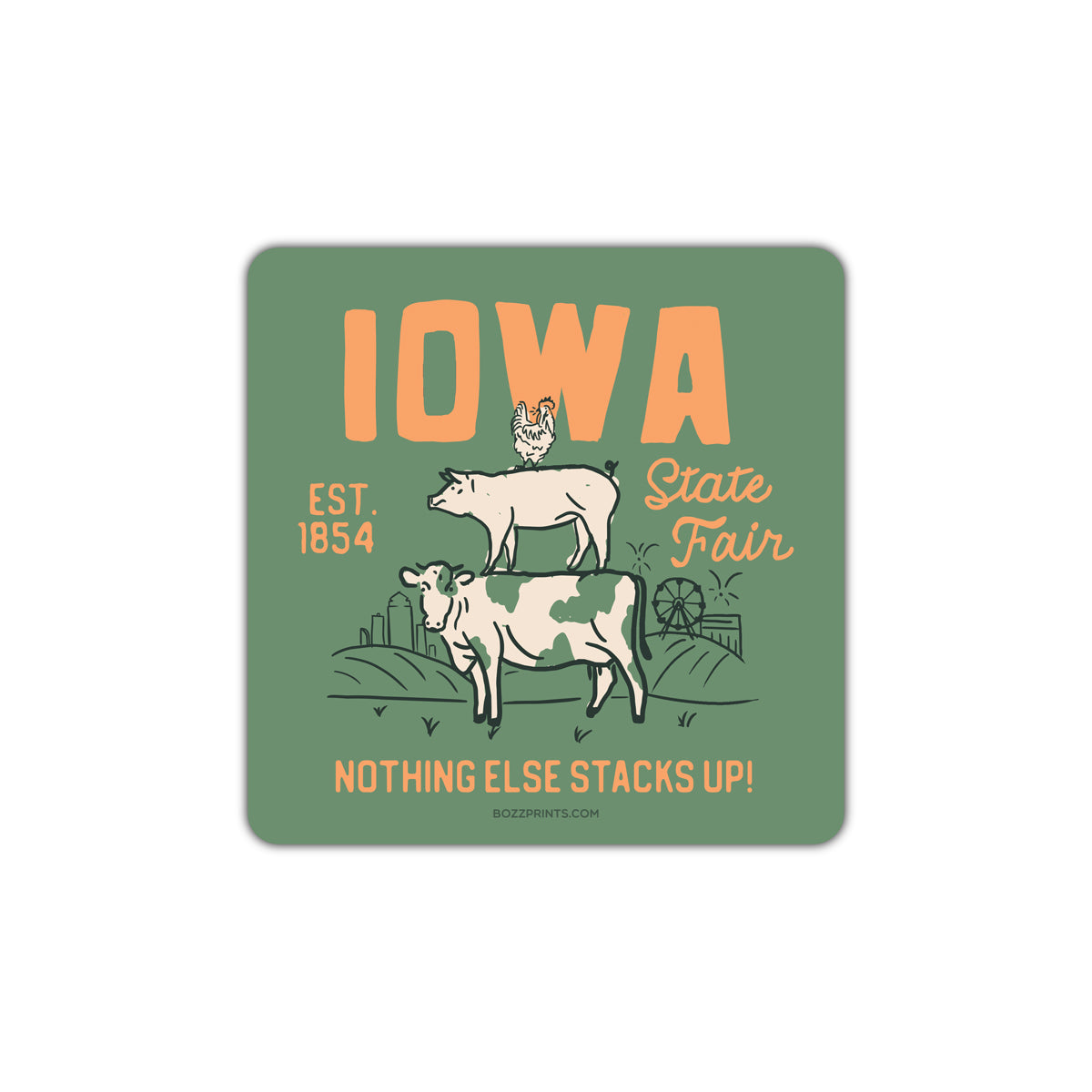 Iowa State Fair Stacked Sticker