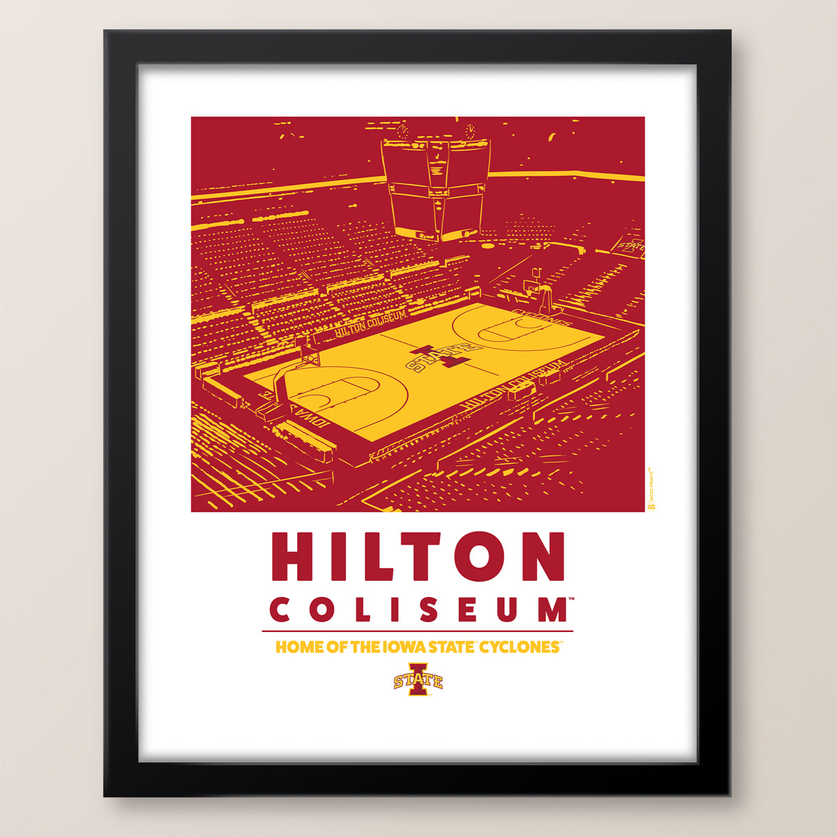 Hilton Coliseum Home of the Iowa State Cyclones Print