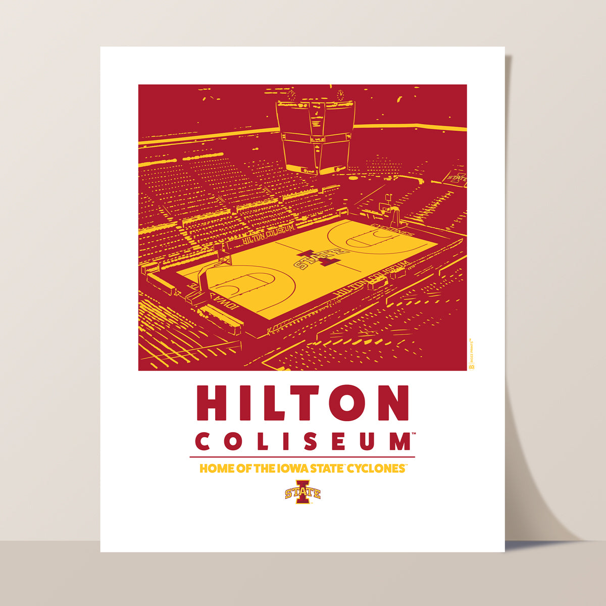 Hilton Coliseum Home of the Iowa State Cyclones Print