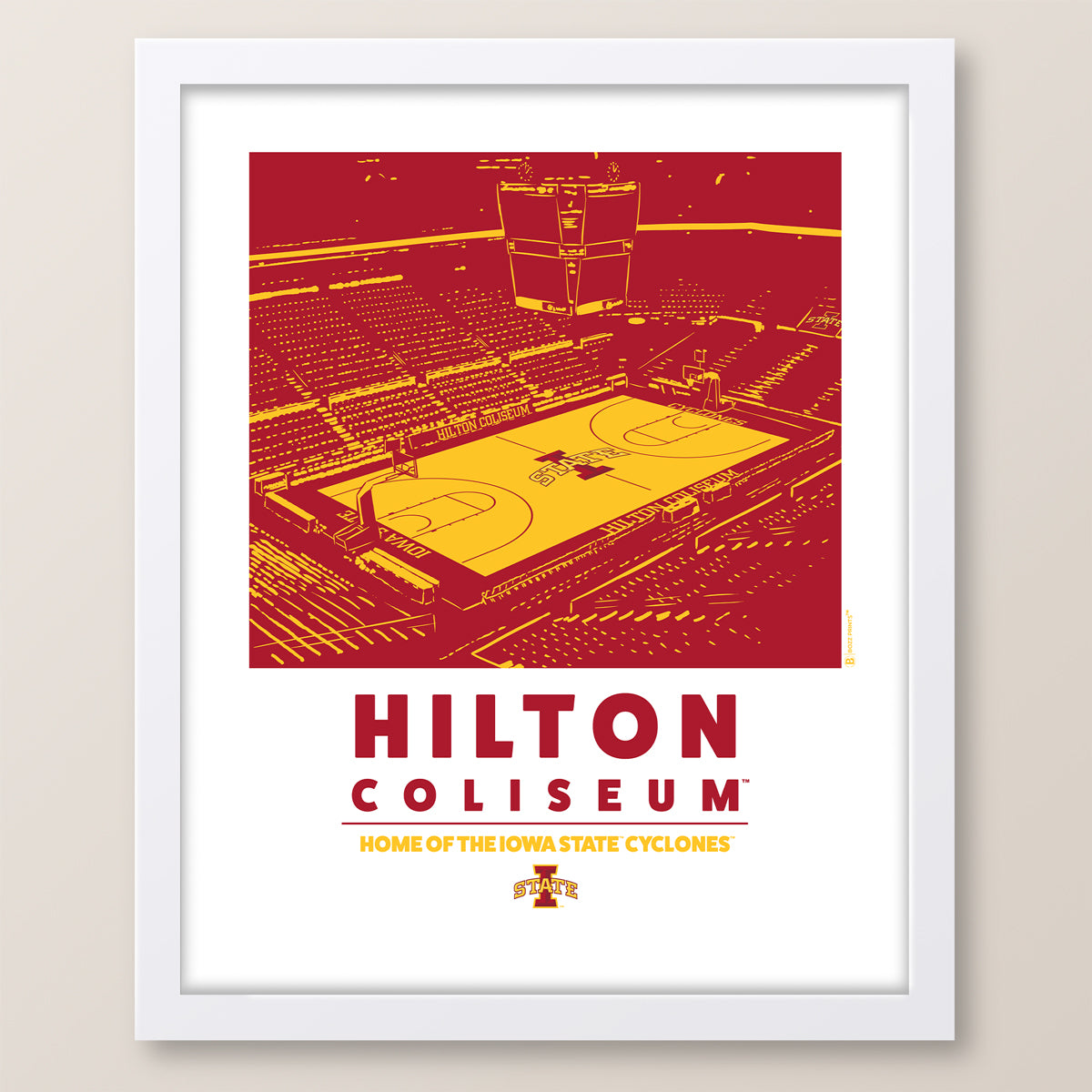 Hilton Coliseum Home of the Iowa State Cyclones Print