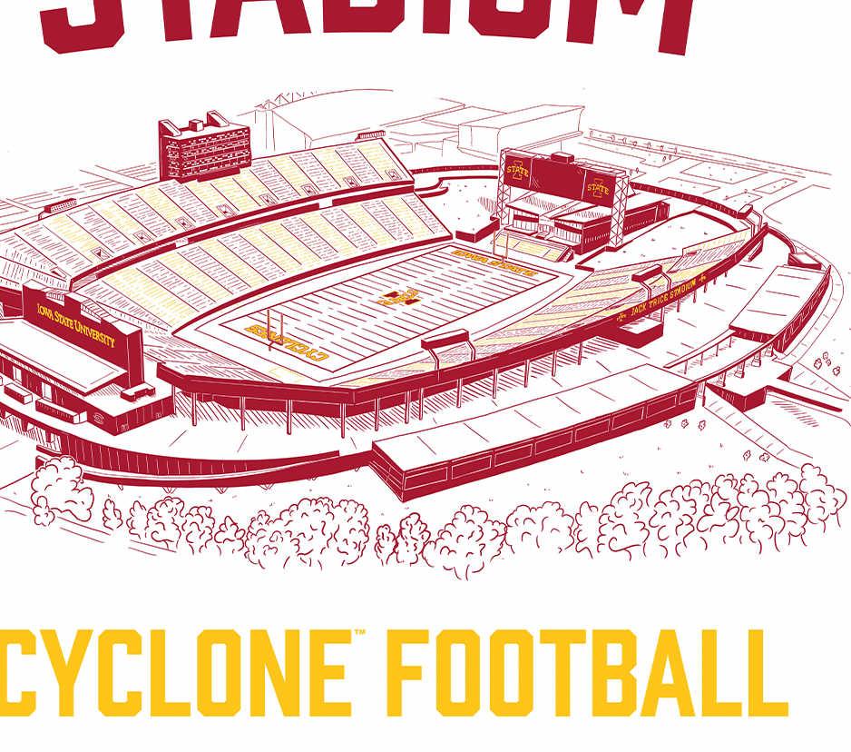 Jack Trice Stadium Cyclone Football Print