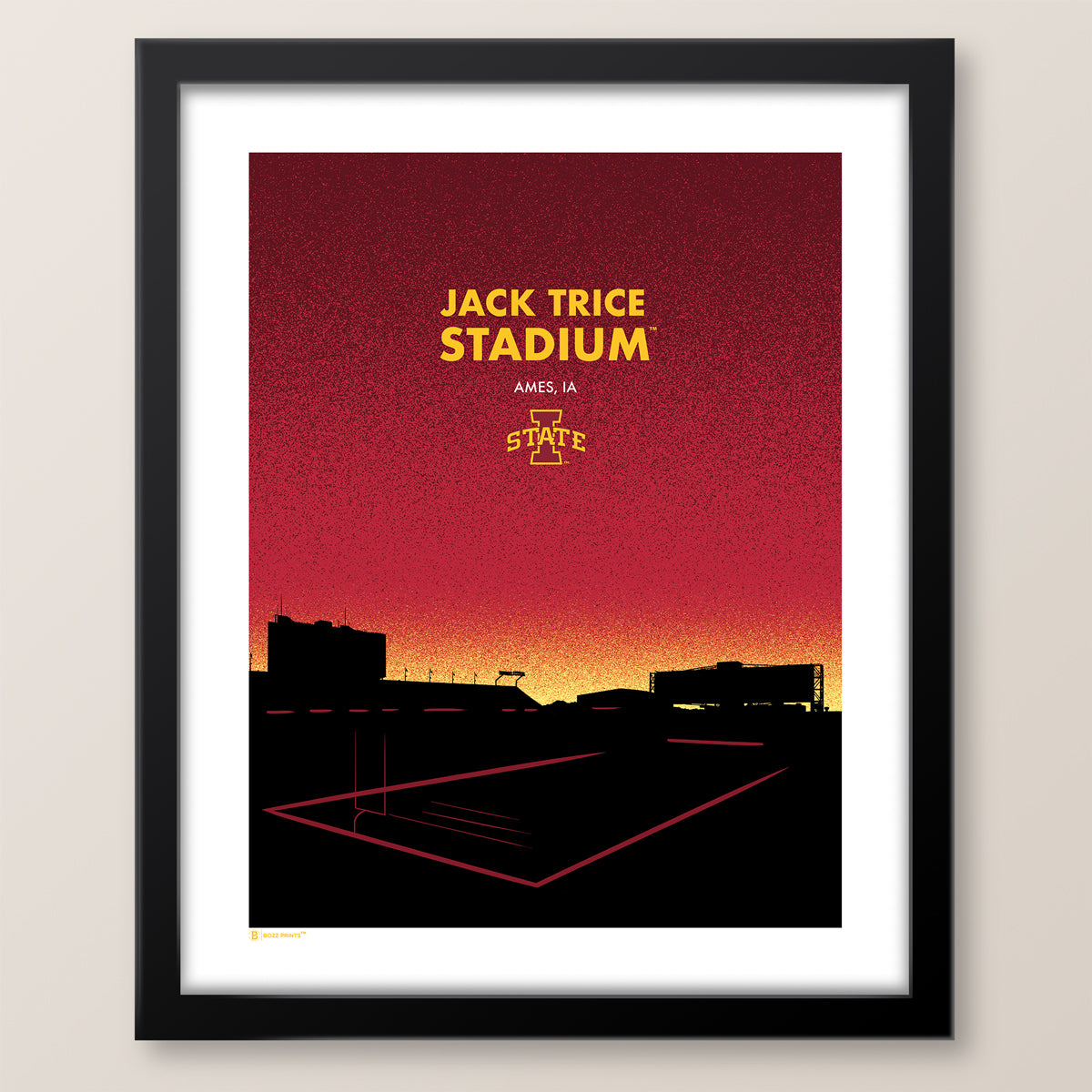 Jack Trice Stadium Landmark Print