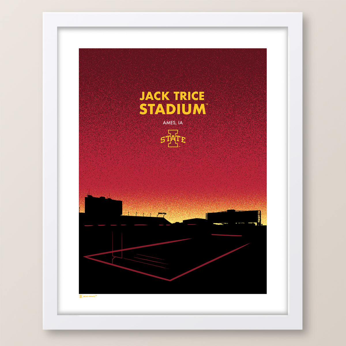 Jack Trice Stadium Landmark Print