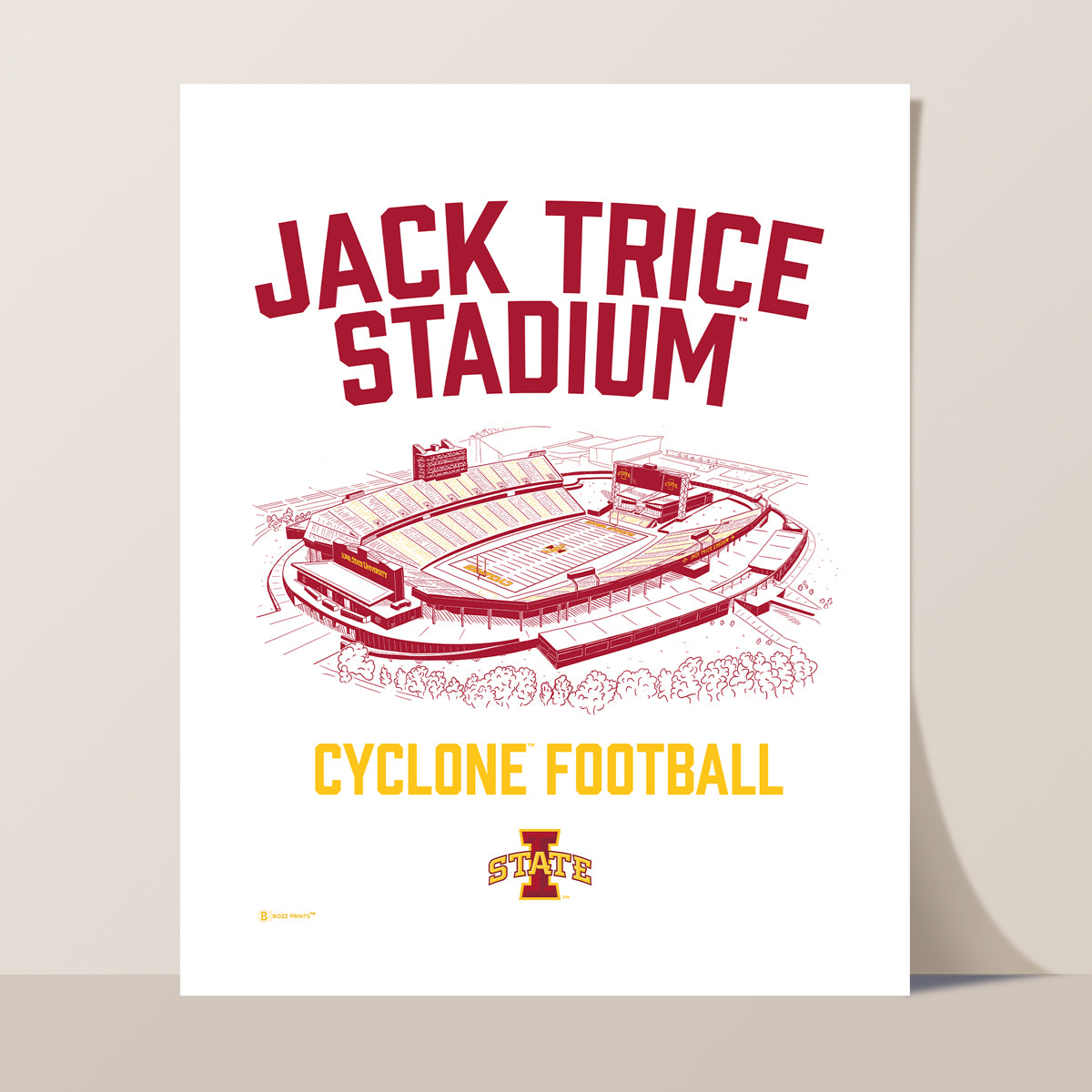 Jack Trice Stadium Cyclone Football Print