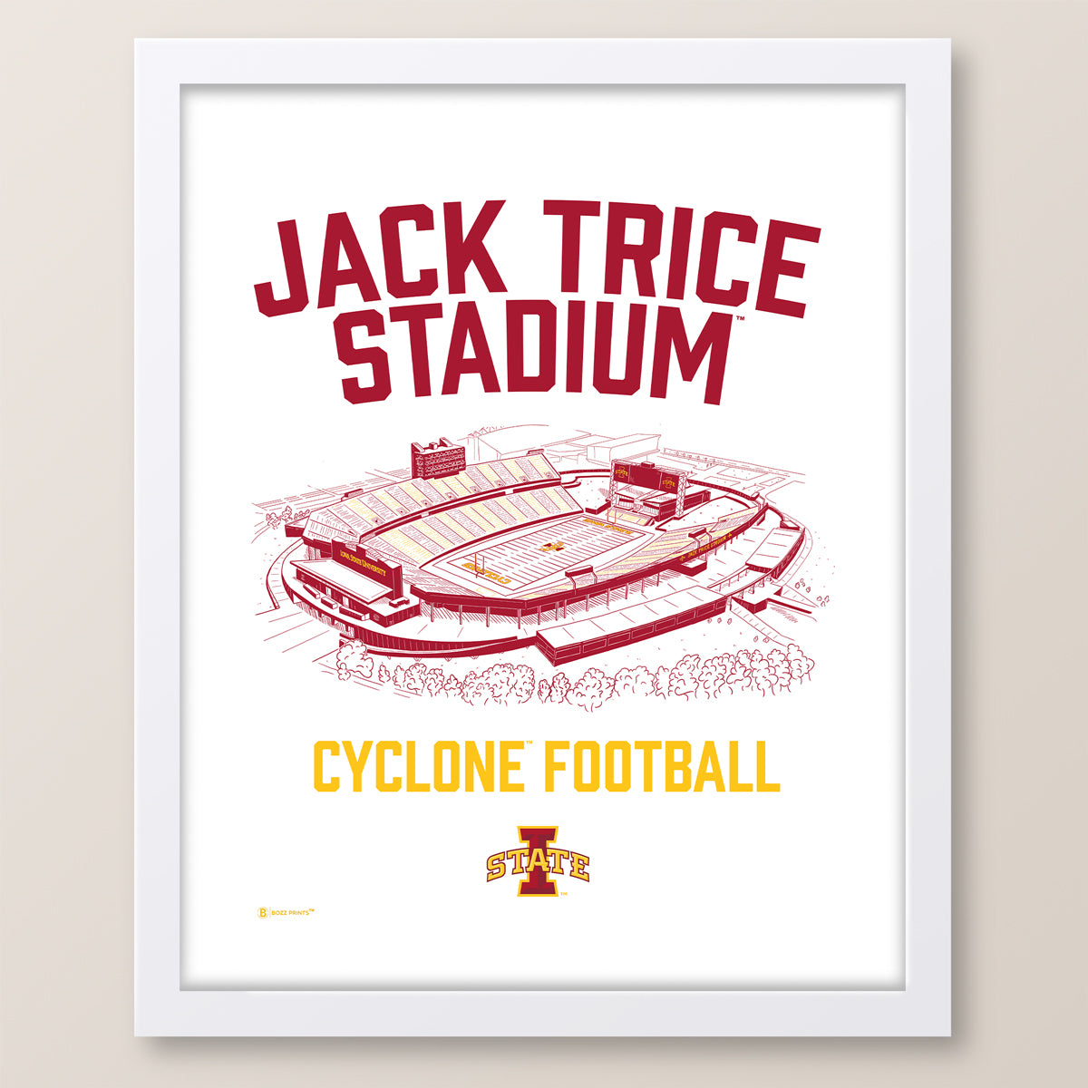 Jack Trice Stadium Cyclone Football Print