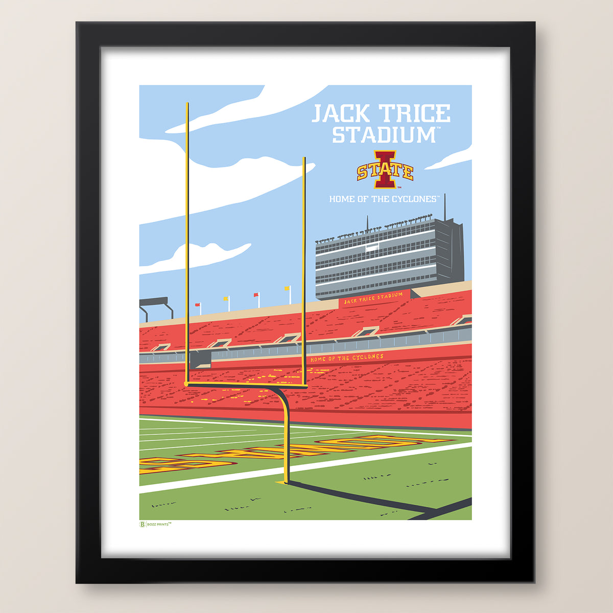 Jack Trice Stadium Endzone Print