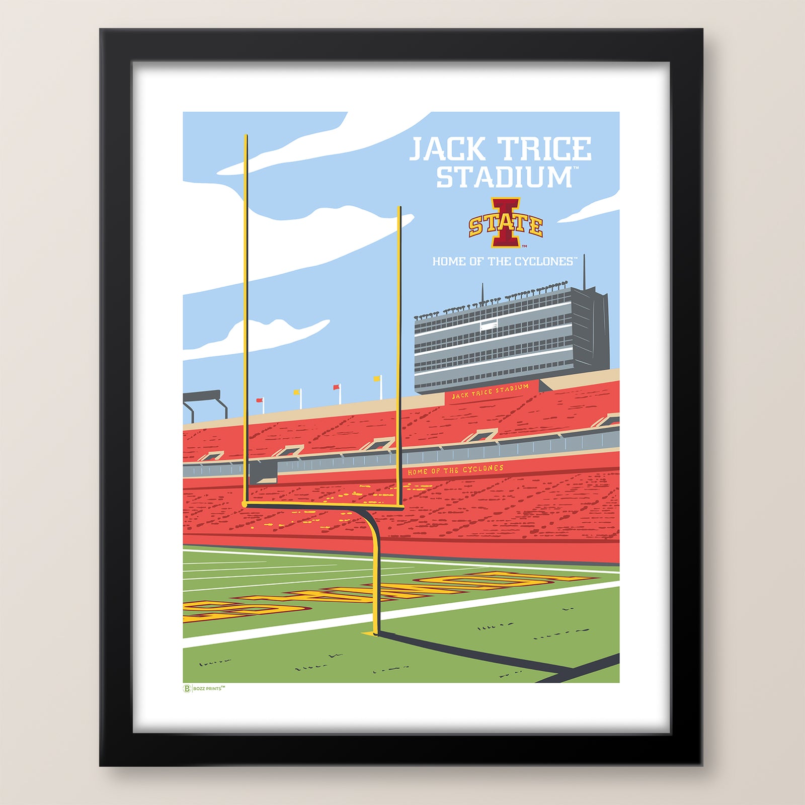 Jack Trice Stadium Endzone Print