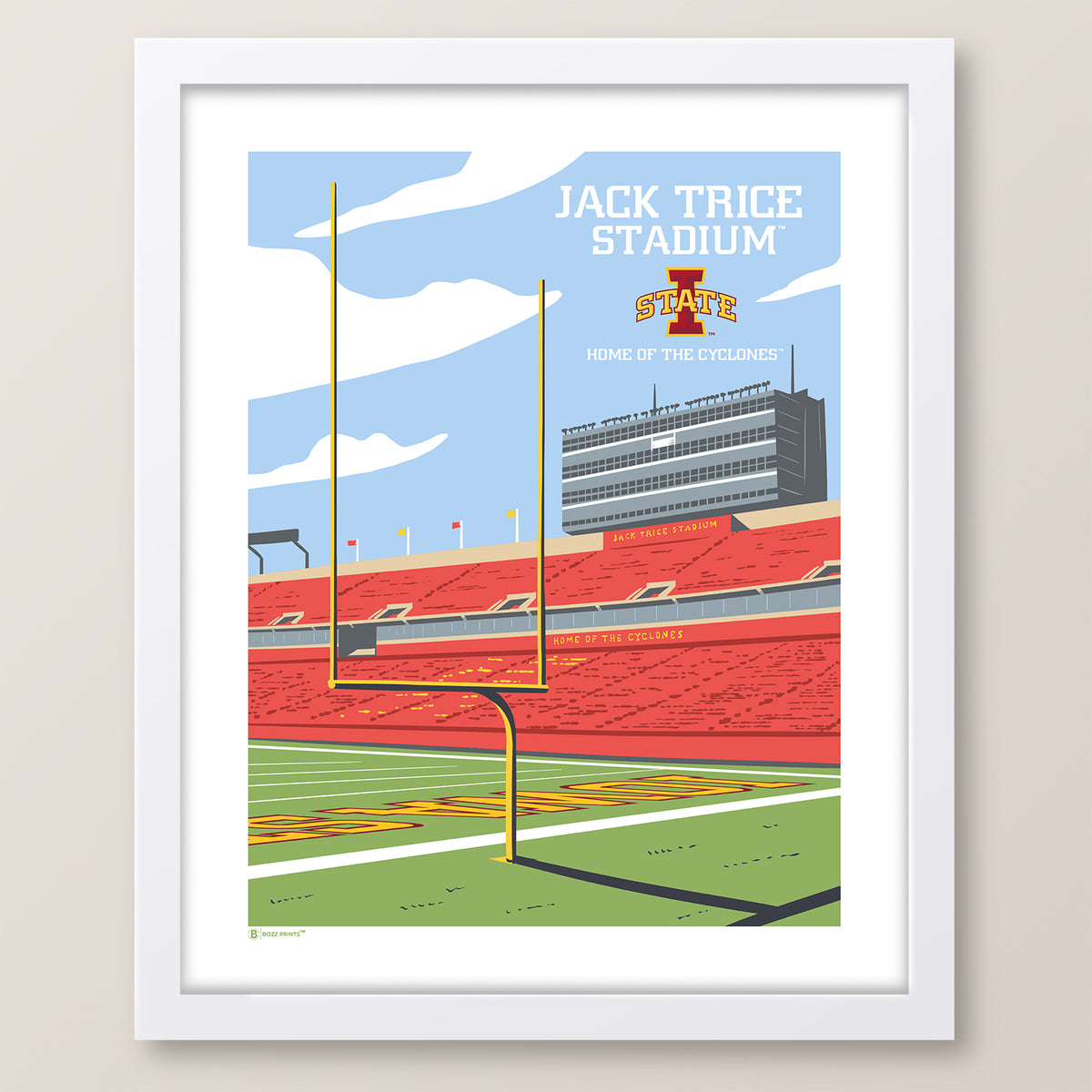 Jack Trice Stadium Endzone Print