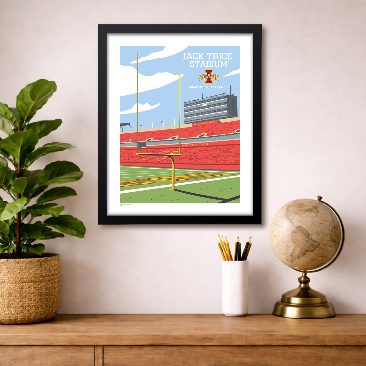 Jack Trice Stadium Endzone Print