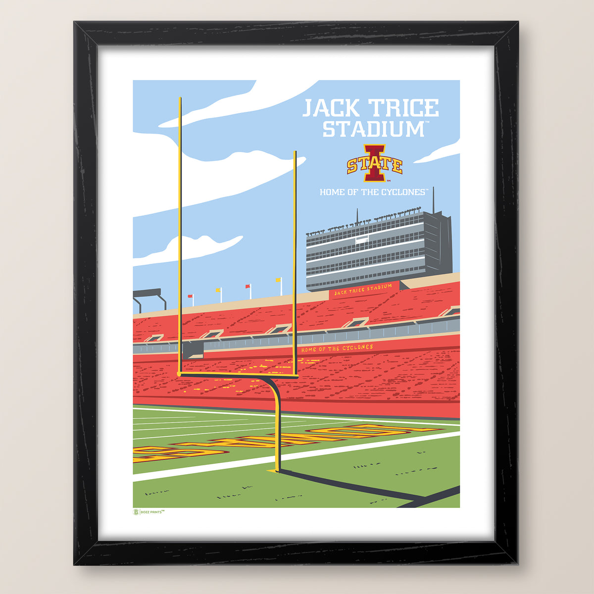 Jack Trice Stadium Endzone Print