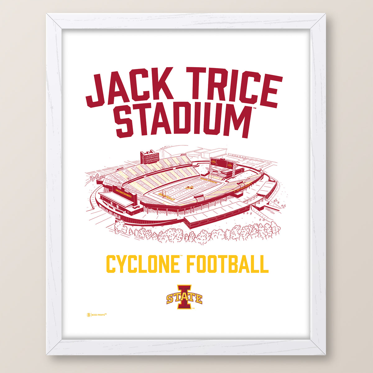 Jack Trice Stadium Cyclone Football Print