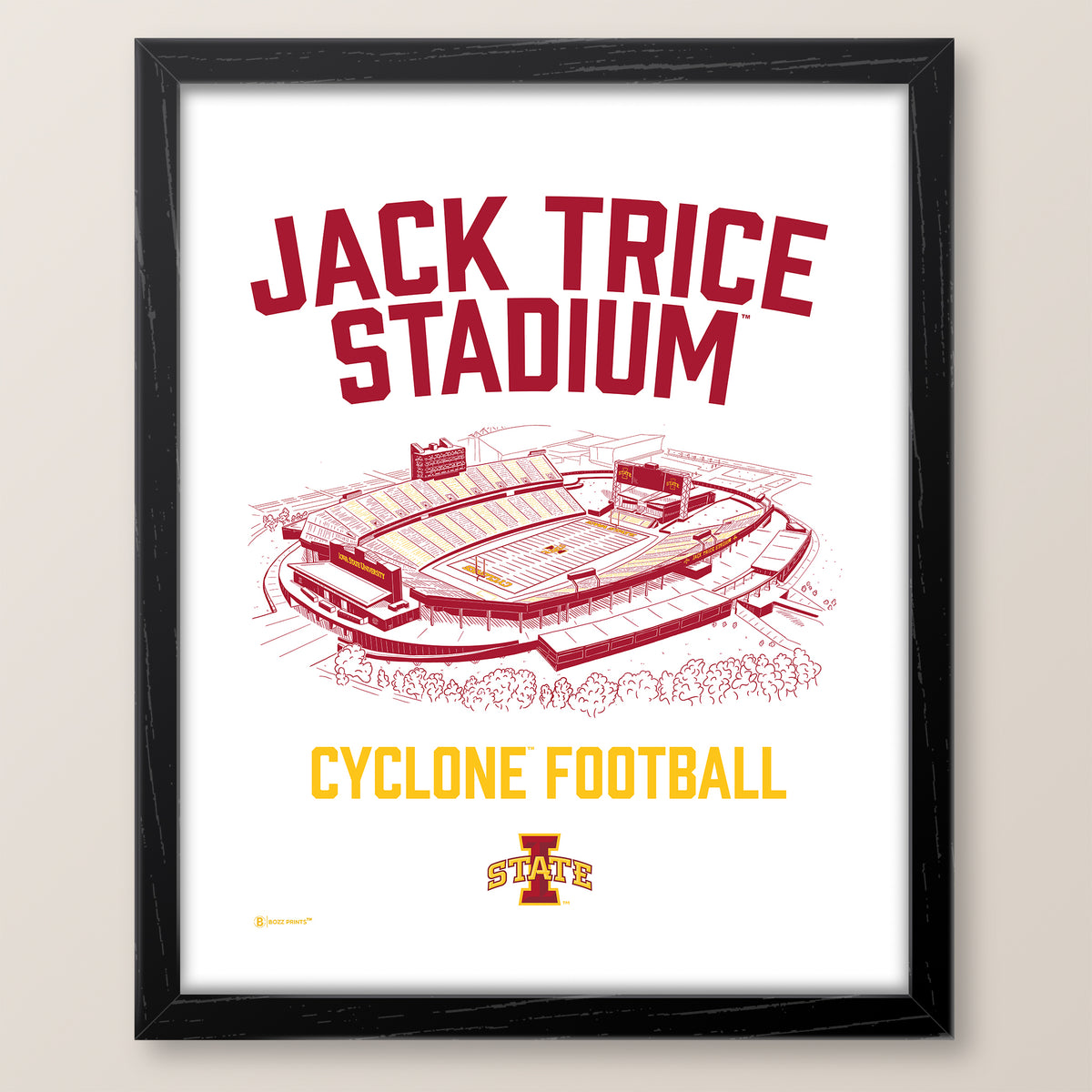 Jack Trice Stadium Cyclone Football Print