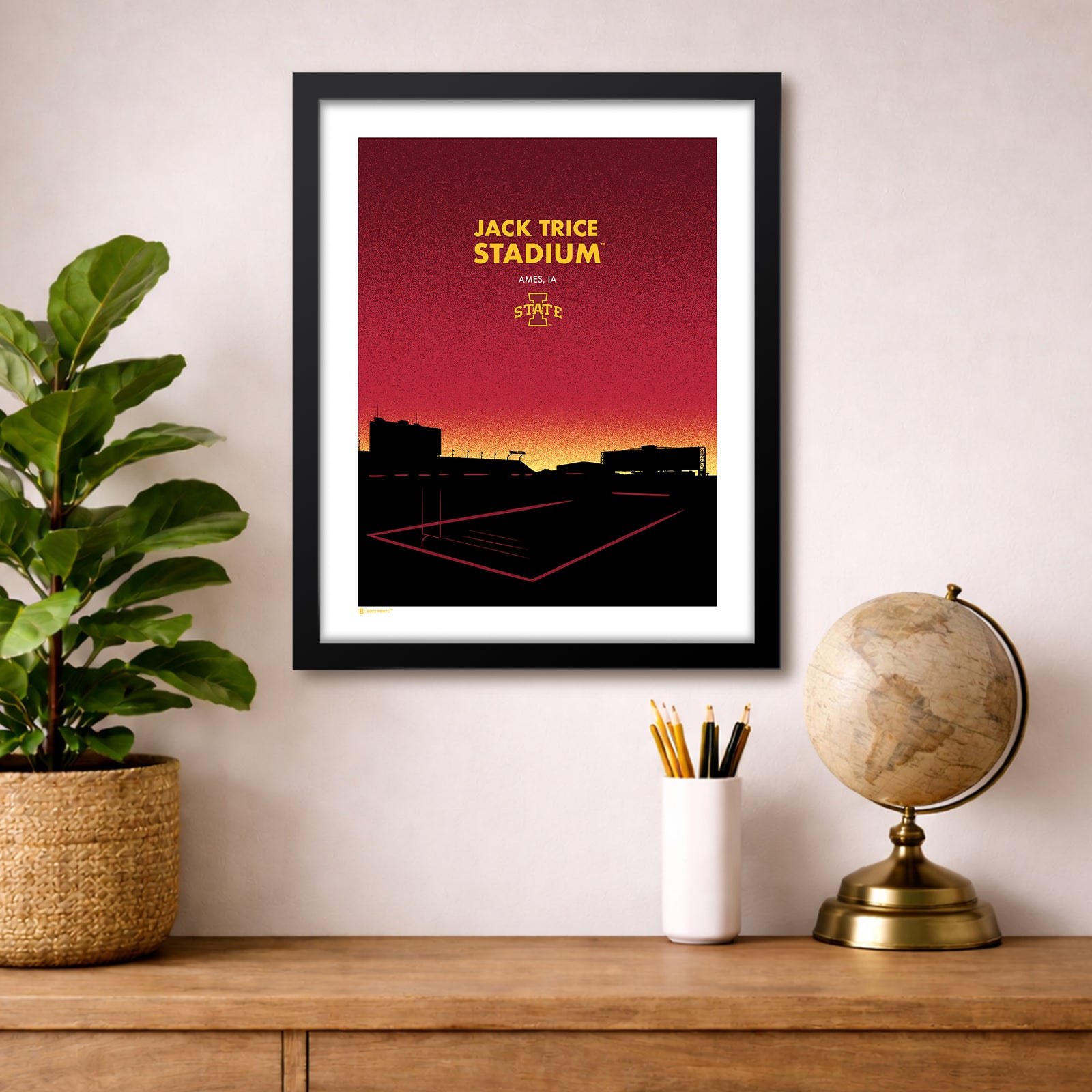 Jack Trice Stadium Landmark Print
