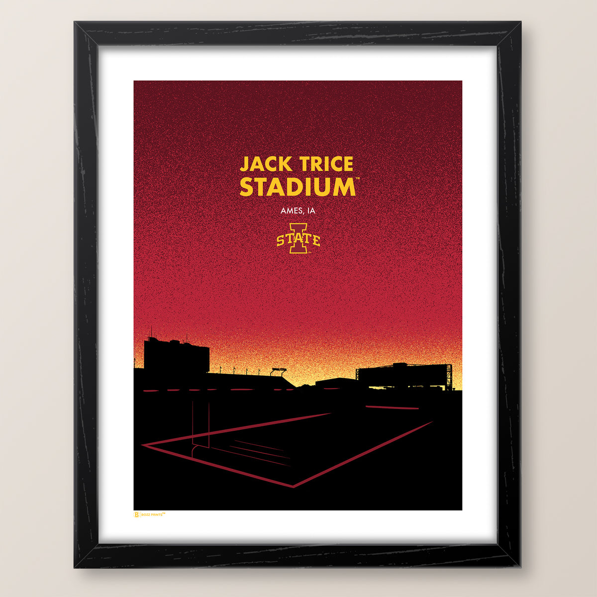 Jack Trice Stadium Landmark Print