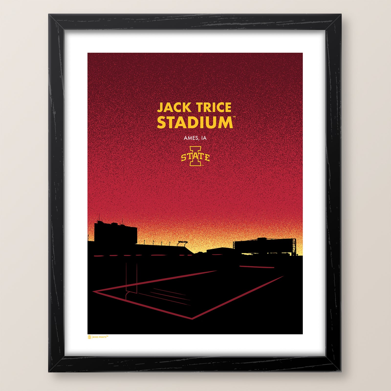 Jack Trice Stadium Landmark Print