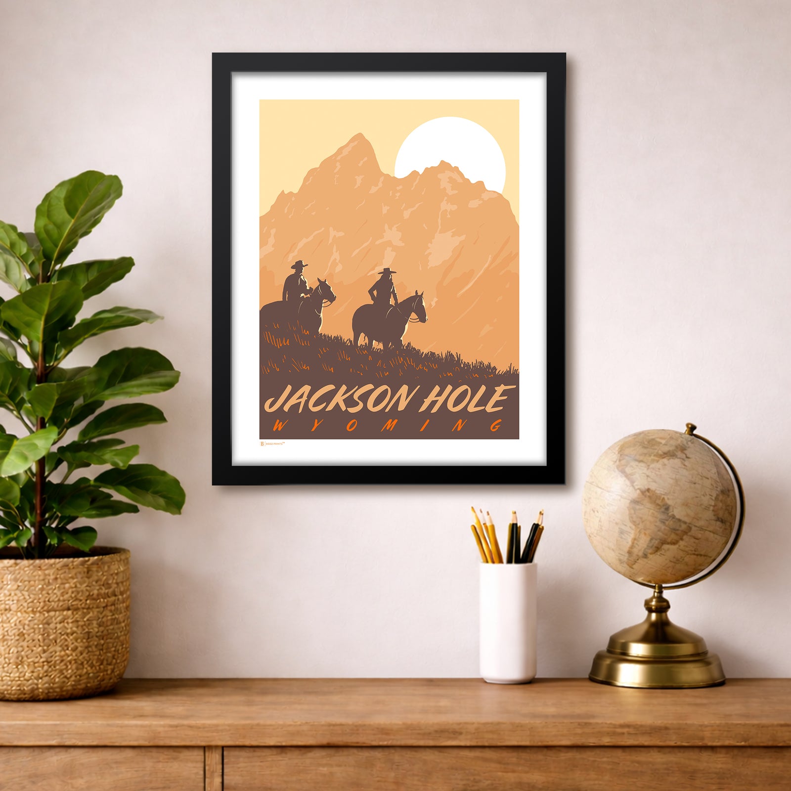 Jackson Hole By Horseback Print
