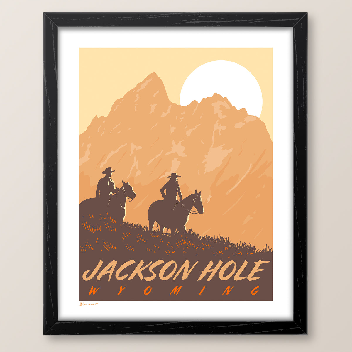 Jackson Hole By Horseback Print
