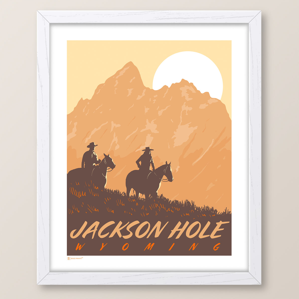 Jackson Hole By Horseback Print