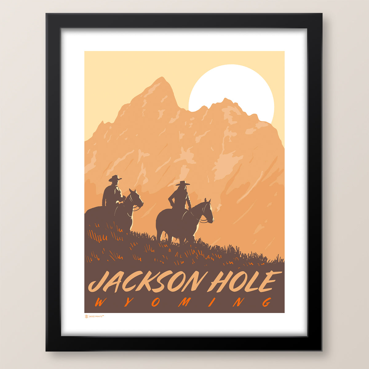 Jackson Hole By Horseback Print