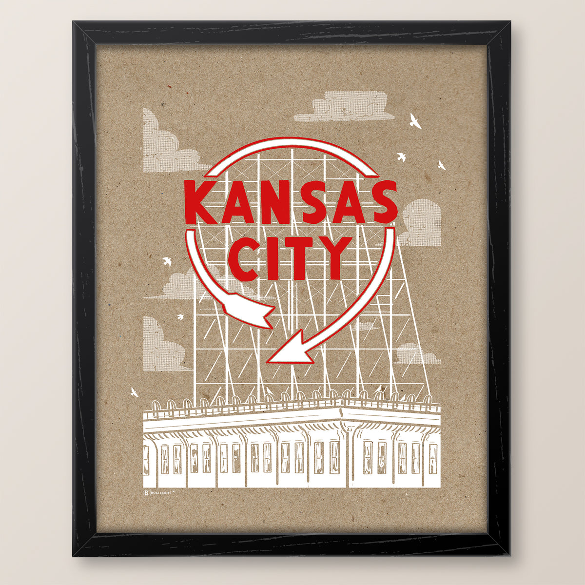 Kansas City Auto Sign Print
