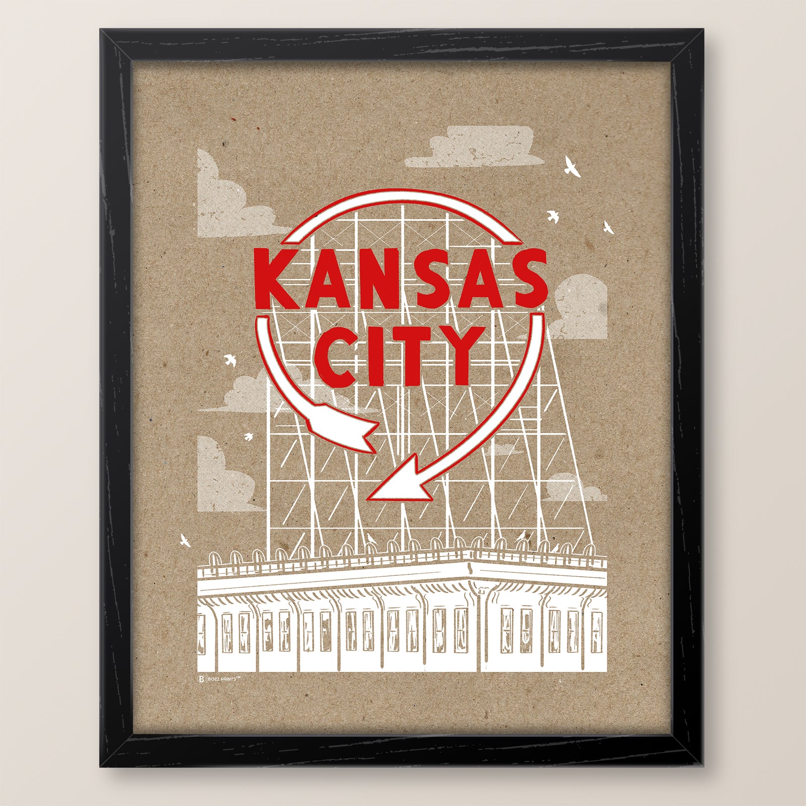 Kansas City Auto Sign Print