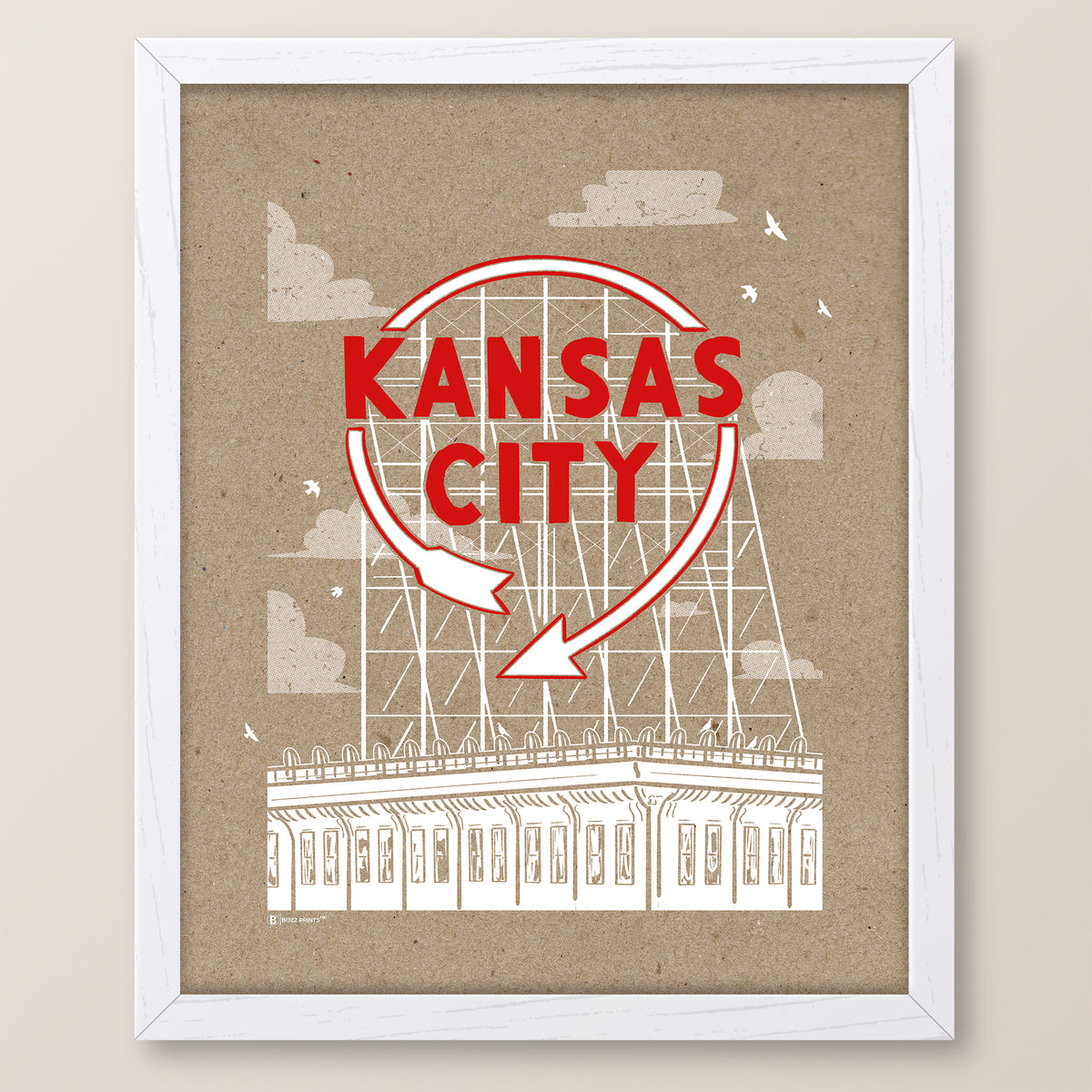 Kansas City Auto Sign Print