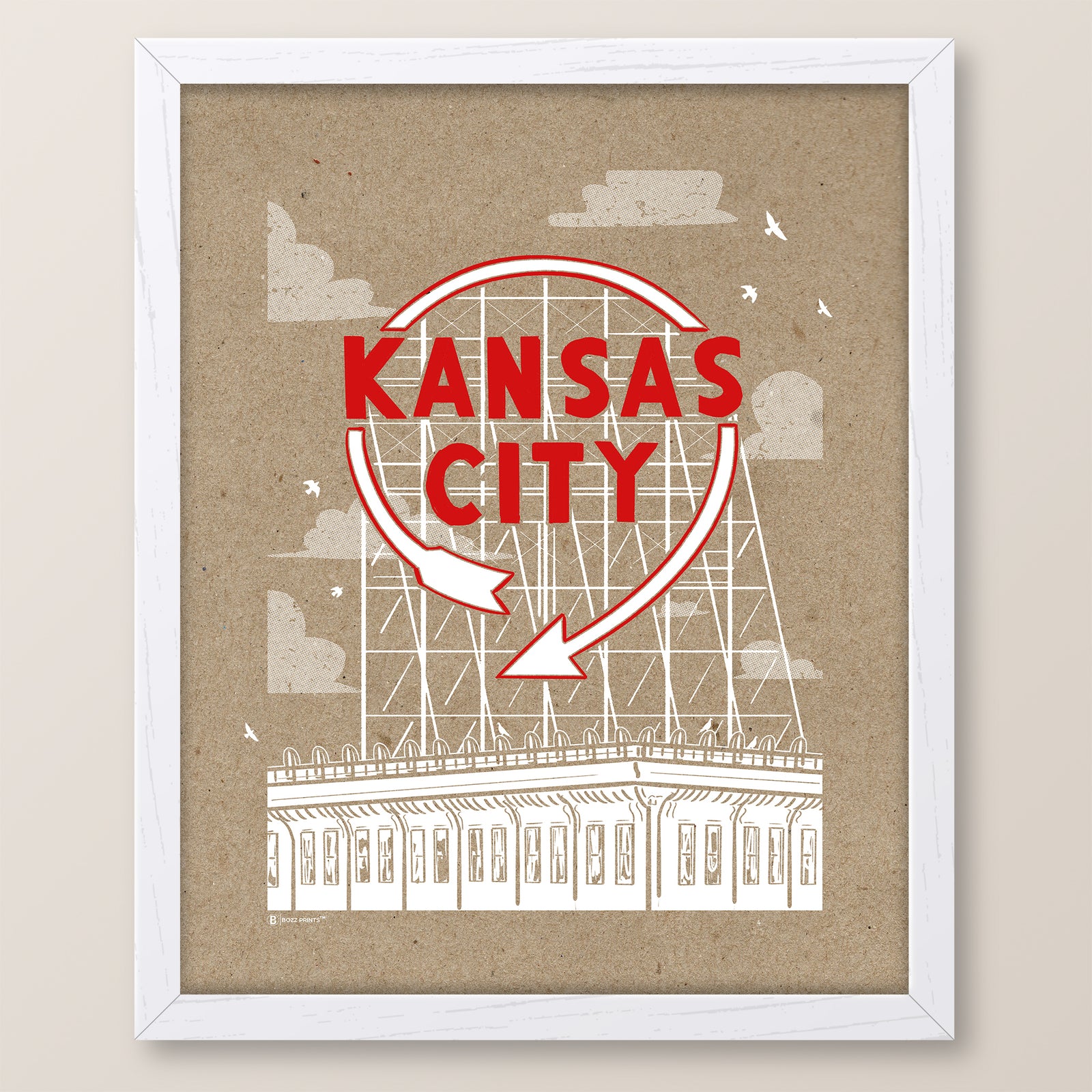 Kansas City Auto Sign Print