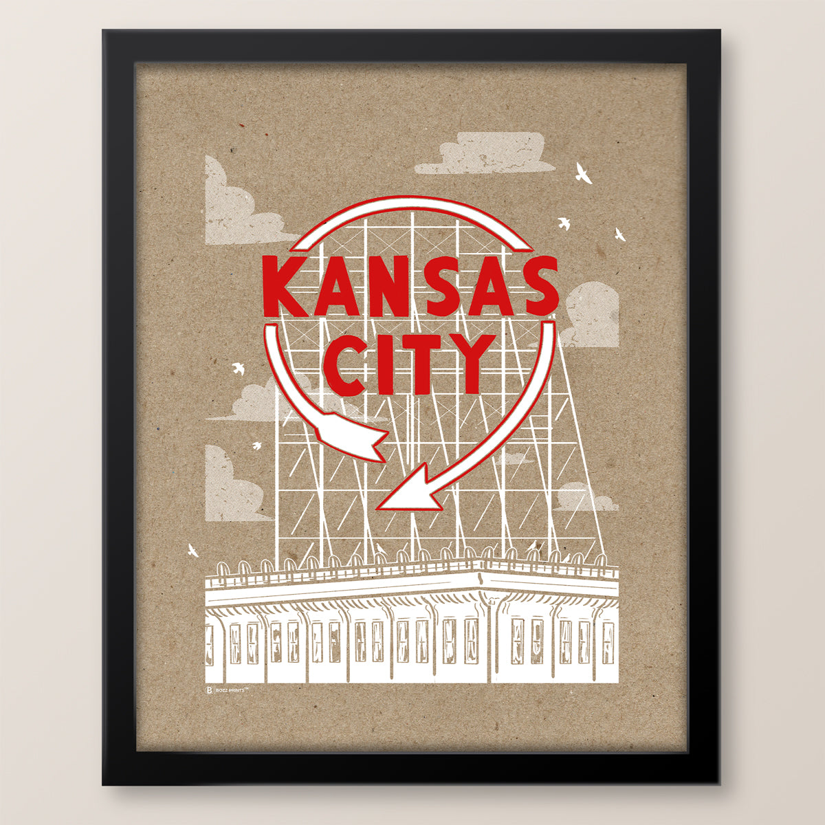 Kansas City Auto Sign Print