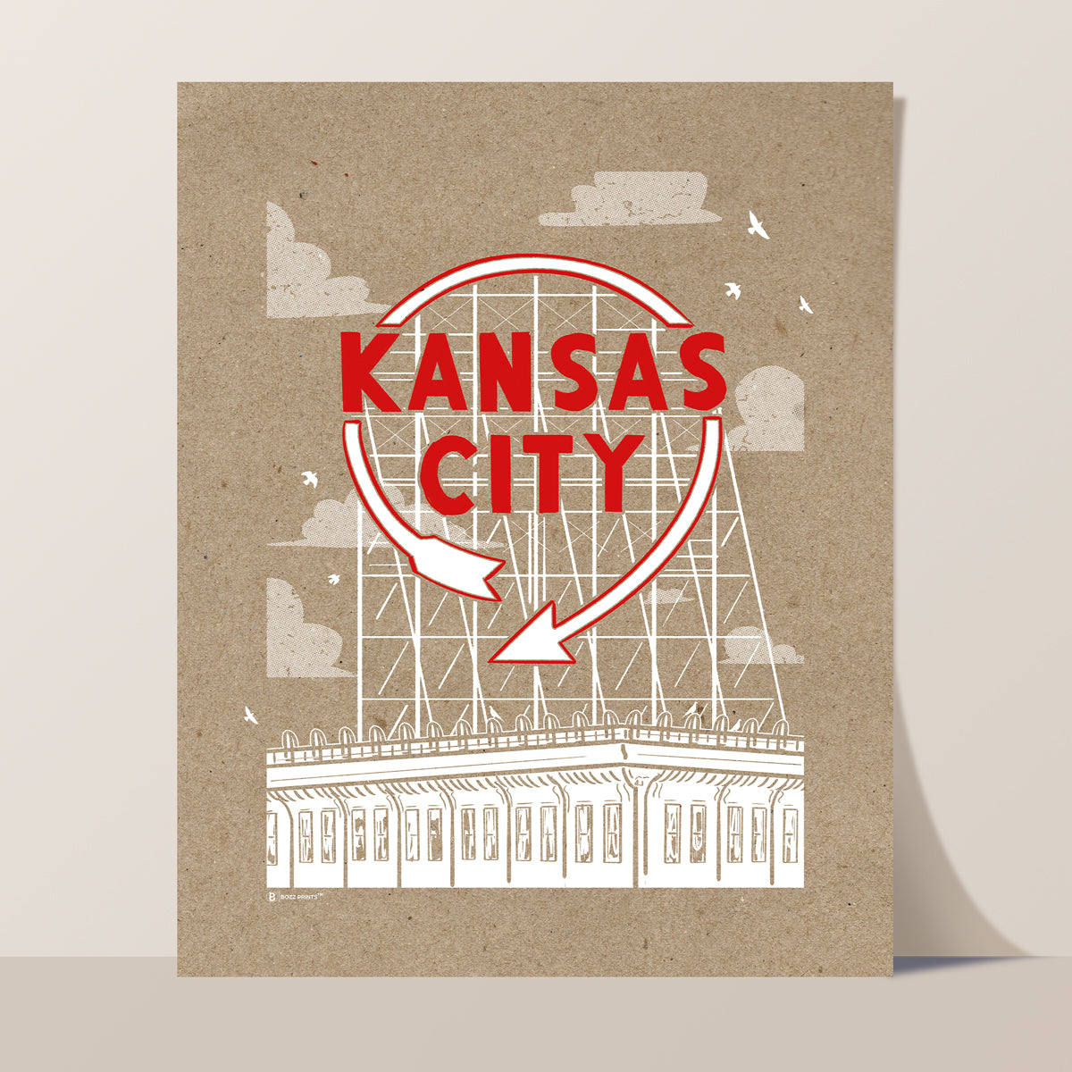 Kansas City Auto Sign Print