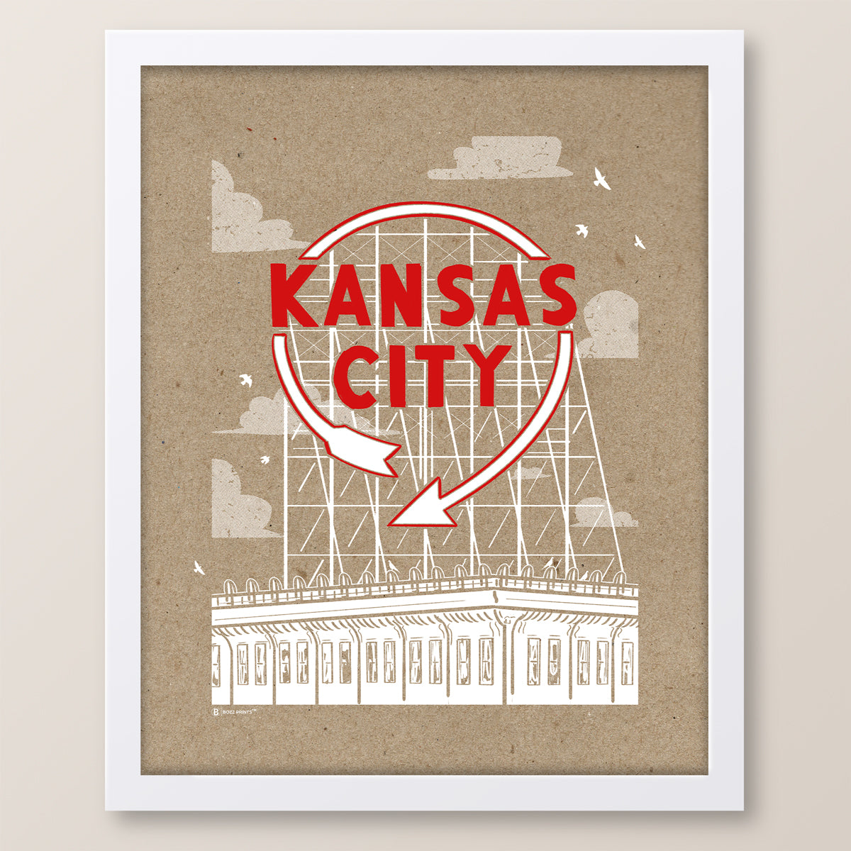 Kansas City Auto Sign Print