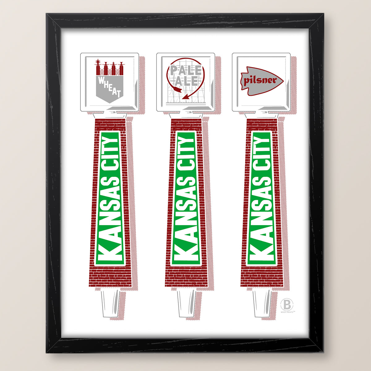 Kansas City Beer Taps Print