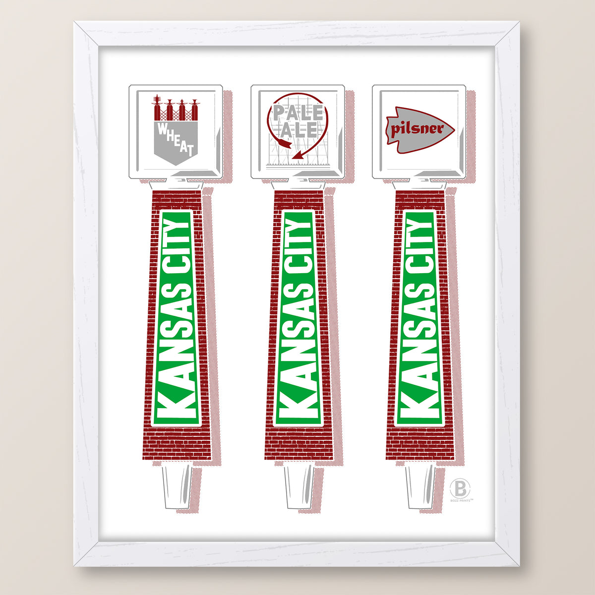 Kansas City Beer Taps Print