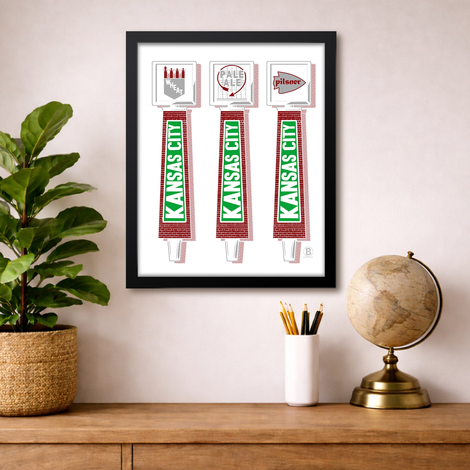 Kansas City Beer Taps Print