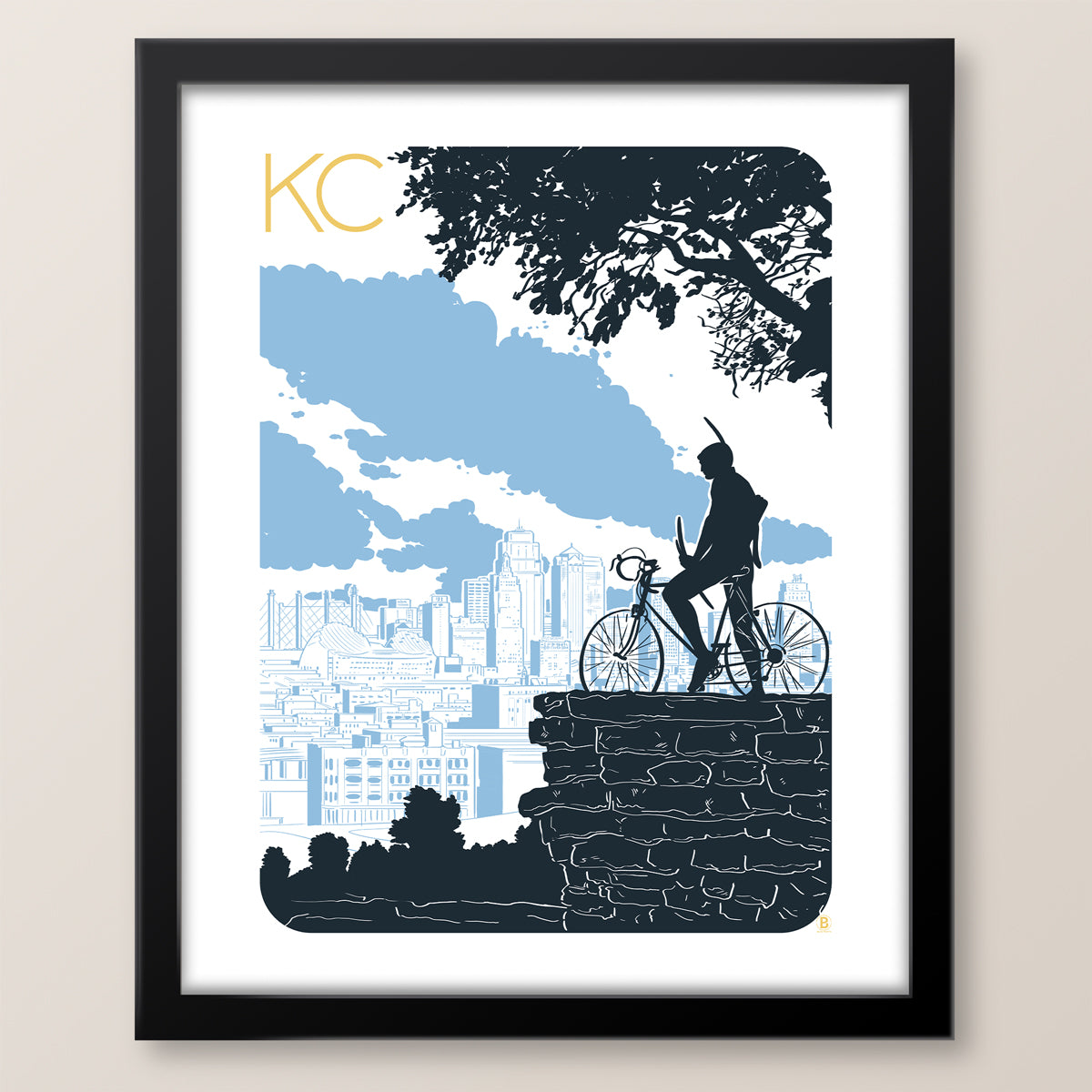 Kansas City Bike Scout Print
