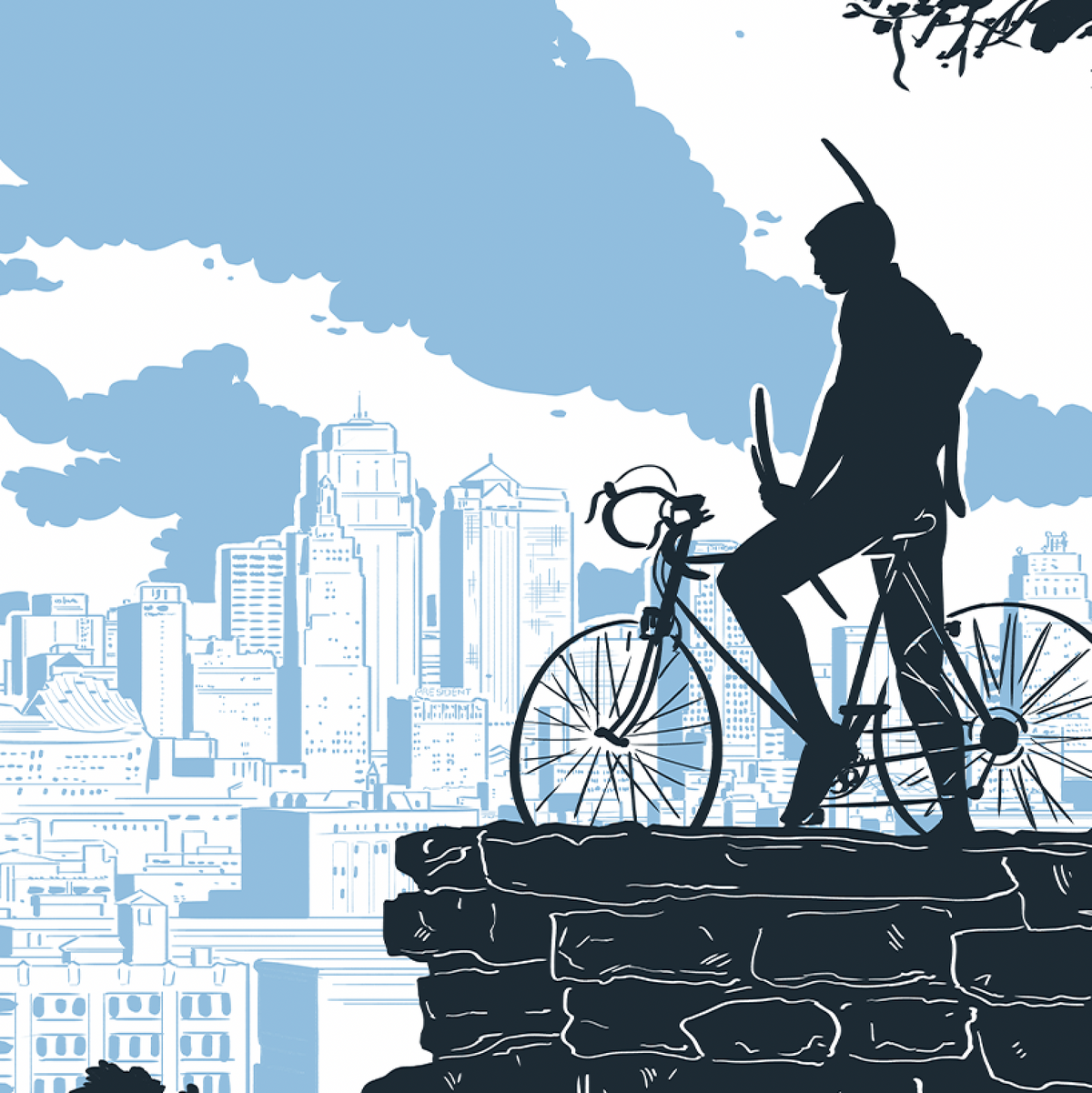 Kansas City Bike Scout Print