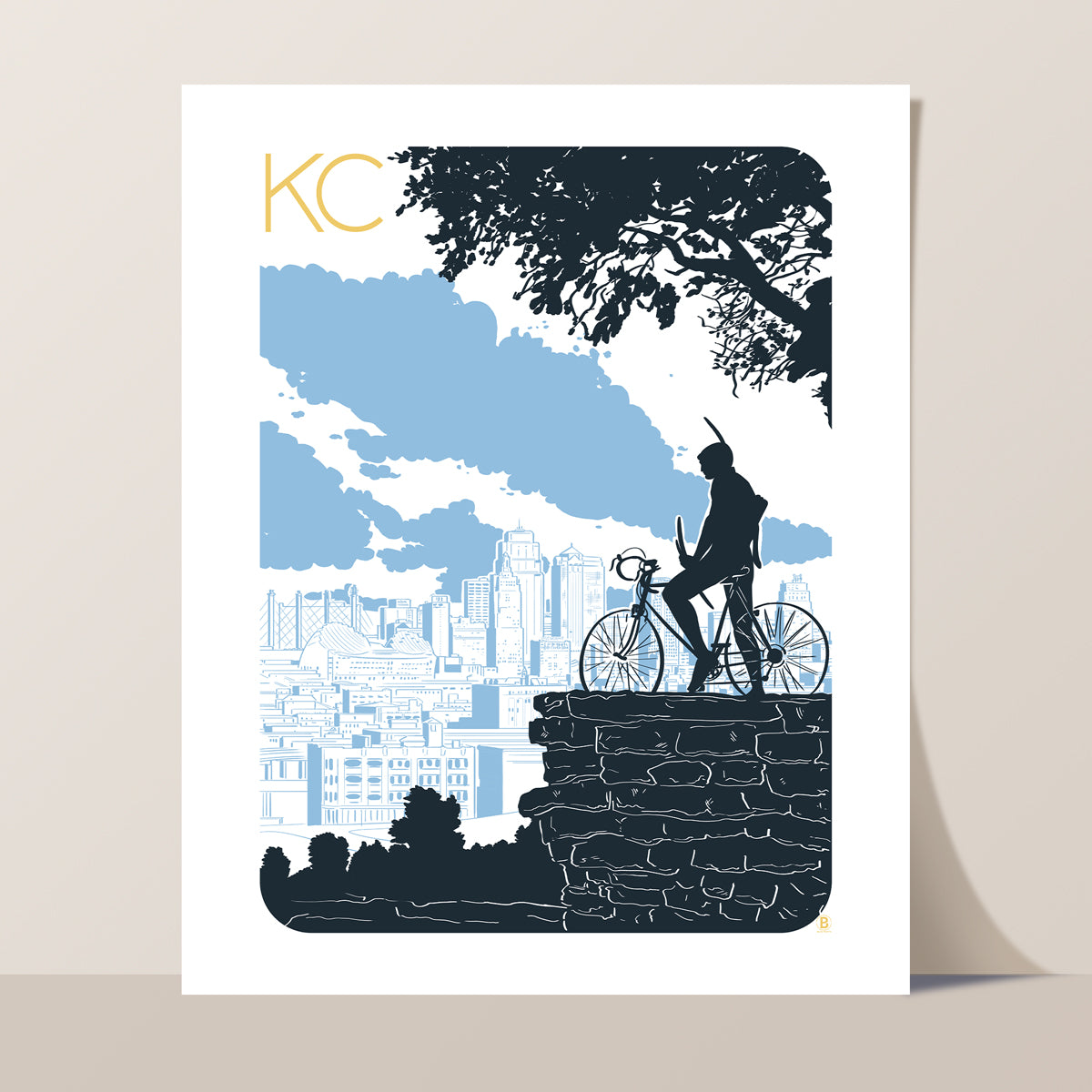 ks citybike Kansas City Bike Scout Art Print