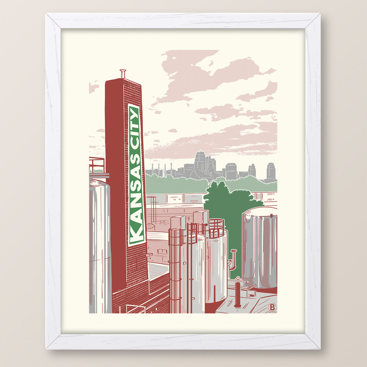 Kansas City Brewery Print